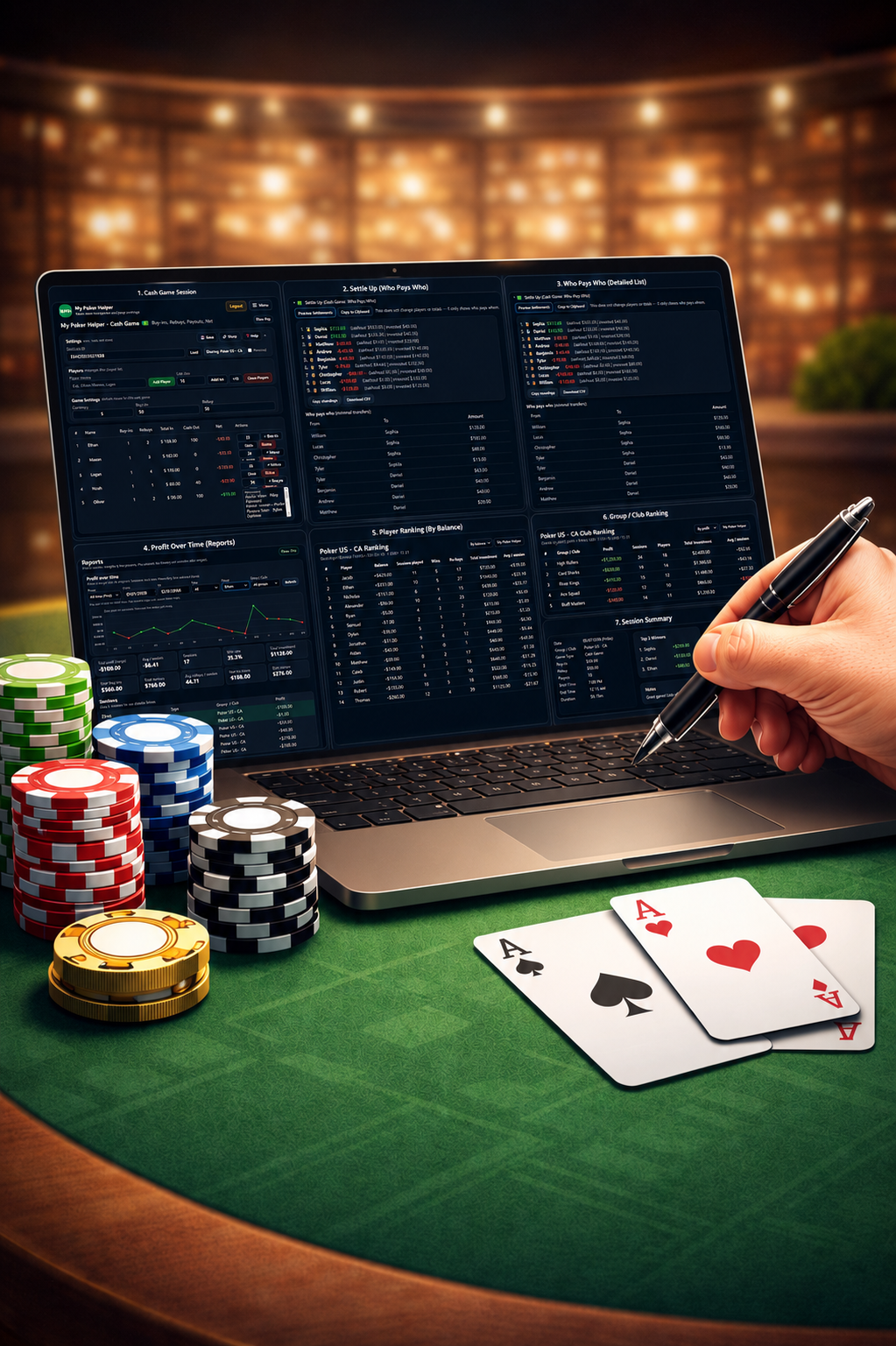 Poker session saved